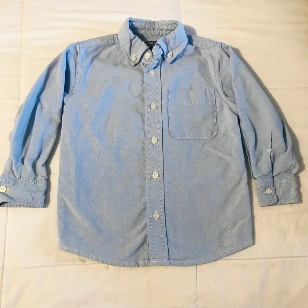Bundle Boys Long Sleeve Collared Button Front Shirts and Knit Cardigan size XS 4